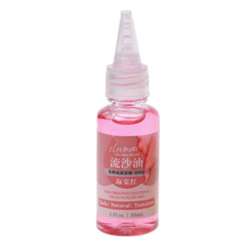 ROYJJ Acryl-Pouring-Farbe, vorgemischt, hochflüssig, Acrylfarbe, Gießzubehör mit Silikonöl (30 ml) zum Ausgießen von ROYJJ