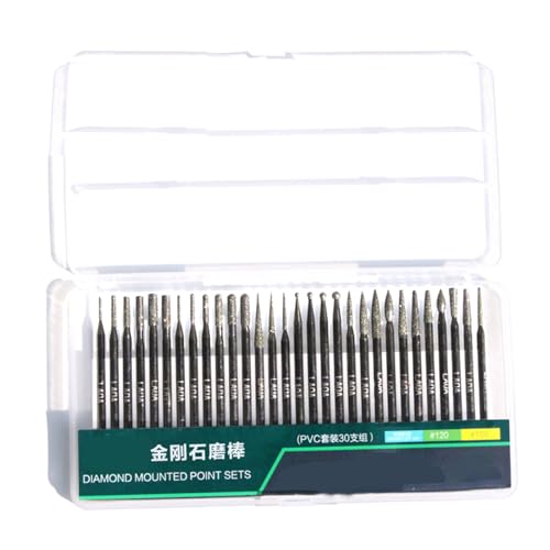 30Pcs 3mm Diamanten Schleifen Grat Stein Bohrer Zähne Schleifen Bits Bohren Nadel Hängende Mühle Diamanten Fräsen Bits von RPFROP