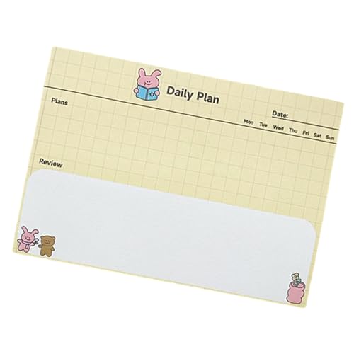 RPFROP Haftnotizen, 100 Blatt Tier Haftnotizen Kaninchen Memo Pad Selbstklebende Haftnotizen von RPFROP