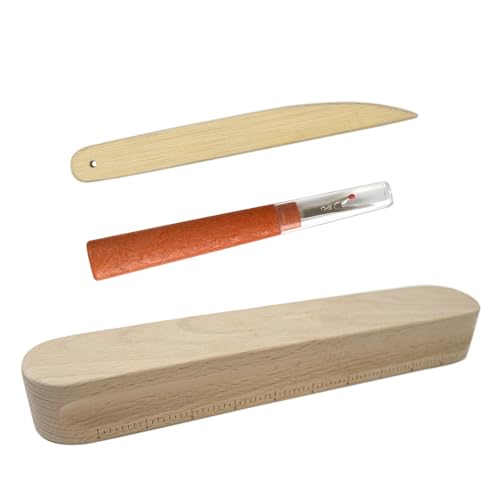 RPFROP Schneiderklöppel-Set mit Knochenstift und Nahttrenner, Holzwerkzeug-Set, Presswerkzeug, multifunktionales Stoffzubehör von RPFROP