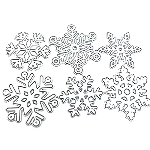 RPFROP Stanzschablonen für Weihnachten, zum Basteln von Karten, Weihnachten, Schneeflocke, Metall, Schablone, Scrapbooking, Album, Papierkarten, Prägewerkzeuge für Alben, Scrapbooking, Kunstdekoration von RPFROP