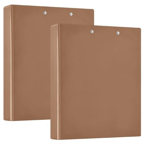 Camel Drei-Ringbuch, 3,8 cm, D-Ringordner, flexibler 3-Ringordner, 3-Ringbuch, 3-Ringbuch aus Kunststoff, 3-Ringbuch mit Klemmbrett (2 Stück) von RPLIFE