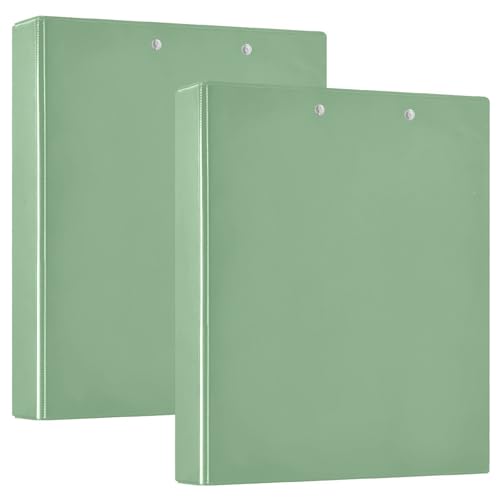 Dark Sea Green Drei-Ringbuch, D-Ringbuch, großes 3-Ringbuch, 3-Ringbuch mit Klemmbrett, Schul-3-Ringbuch (2er-Pack) von RPLIFE