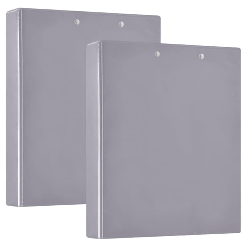 Drei-Loch-Ordner, D-Ringbuch, flexibler Ordner, Kunststoff-Ordner, 3-Ringbuch mit Taschen (2er-Pack) in Mineralviolett von RPLIFE