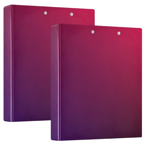 Farbverlauf Blau zu Rot 3-Ringbücher 3,8 cm D-Ringbuch 3-Ringbuch 3-Ringbuch mit Taschen Flexibler 3-Ringordner Big Binder von RPLIFE