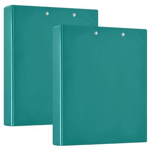 Grüner Drei-Loch-Ordner, D-Ringbuch, flexibler Ordner, professioneller 3-Ringordner, 3-Ringbuch mit Taschen (2er-Pack) von RPLIFE