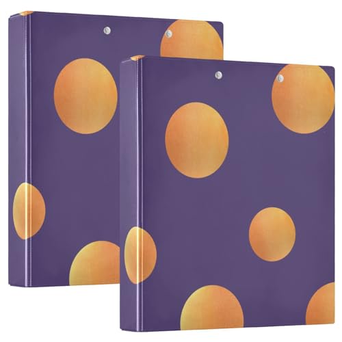 Halloween Polka Dot Drei-Loch-Ordner, D-Ringbuch, 3-Ringbuch mit Taschen, flexibler 3-Ringbuch, großer Ringbuch von RPLIFE