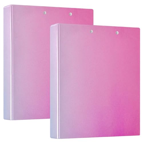 Lila Rosa Farbverlauf 3-Ringbuch 3,8 cm D-Ringbuch Big Binders 3-Ringbuch 3-Ringbuch mit Klemmbrett Schule 3-Ringbuch von RPLIFE