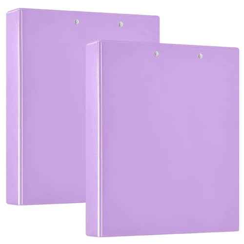 Mauve Drei-Loch-Ordner, D-Ringbuch, großer Ordner, 3-Ringbuch mit Taschen, Schulhefter von RPLIFE