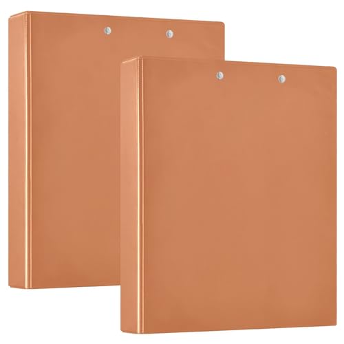 Peach Gradient Dreiloch-Ordner, D-Ringbuch, großes 3-Ringbuch, 3-Ringbuch mit Klemmbrett, Büroordner (2er-Pack) von RPLIFE