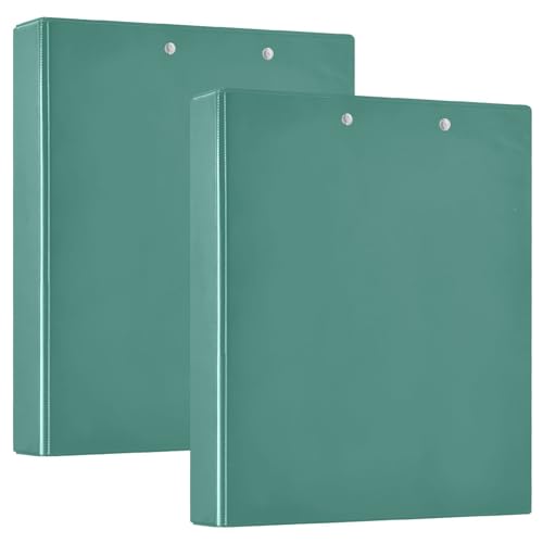 Sea Turtle Green 3-Ringbuch, D-Ringbuch, flexibler 3-Ringordner, Kunststoffordner, 3-Ringbuch mit Taschen (2er-Pack) von RPLIFE