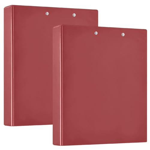 Titian Red 3,8 cm 3-Ringbuch, D-Ringbuch, 3-Ringbuch mit Klemmbrett, flexibler Ordner, großer Ordner (2 Stück) von RPLIFE