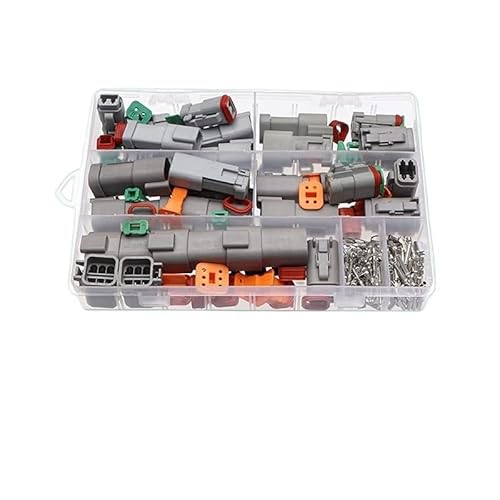 RQLVZHGK 1/5 Boxes Series Waterproof Wire Connector Kit DT04-2/3/4/6P DT06-2/3/4/6S Automotive Sealed with Pins Box MAYAIYIN(B Sets,1 Box) von RQLVZHGK