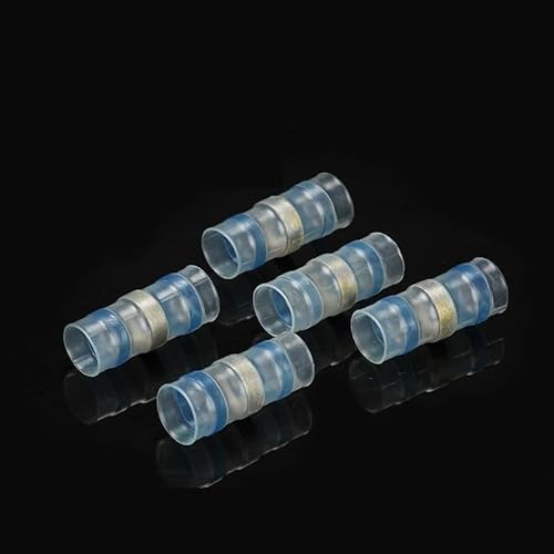 RQLVZHGK 20PCS Solder Seal Wire Connectors Waterproof Heat Shrink Butt Connectors Electrical Wire Terminals Insulated Butt Splices MAYAIYIN(S61 Blue 20PCS) von RQLVZHGK