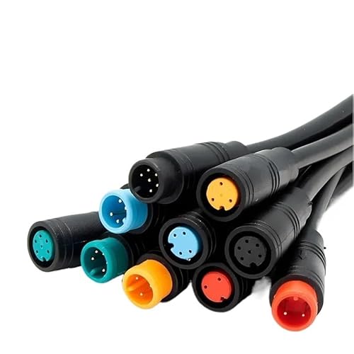 RQLVZHGK 5/20/100 PCS M6/M8 Sensor Ebike Display Cable Connector Bicycle Butt Joint LED Car Power Cord with 20CM Wire MAYAIYIN(M6 Female 20CM,100 PCS_6P) von RQLVZHGK