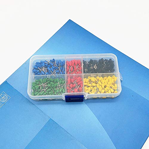 RQLVZHGK 500pcs/lot Bootlace Cooper Ferrules kit Set Wire Copper Crimp Connector Insulated Cord Pin End Terminal VE7508. MAYAIYIN von RQLVZHGK