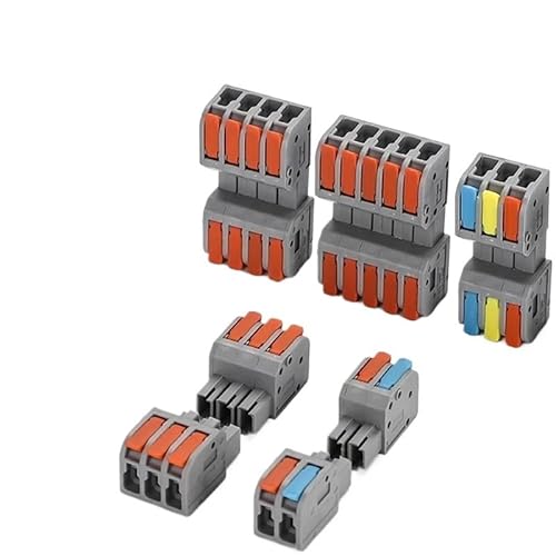 RQLVZHGK Quick Docking Wiring terminals Compact Electrical Wiring Connectors Push-in Male and Female Butt Terminal Block MAYAIYIN(DF2604D-1) von RQLVZHGK