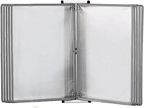 Wandmontiertes Poster-Display für Daumenkinos, A4-Aktenhalter mit 3 Fächern 13x9x3,15 Zoll Display-Akten-Organizer(Grey) von RQYWTSJBA