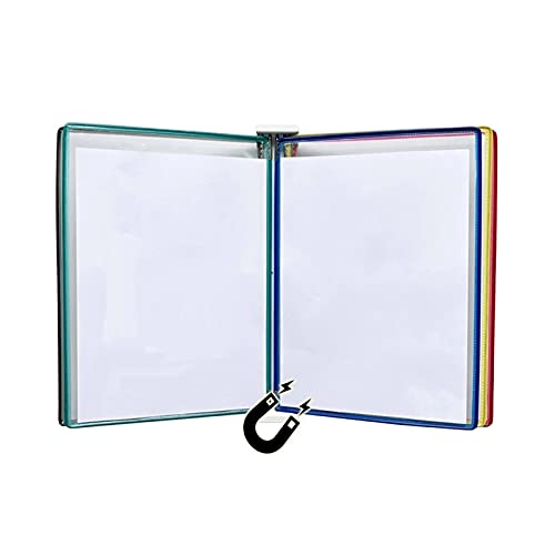 Wandmontiertes Poster-Display für Daumenkinos, Wandmontierter Aktenhalter A3 [16,53 Zoll × 11,69 Zoll] 10 Taschen, an Metallvorrichtung befestigt(Color) von RQYWTSJBA