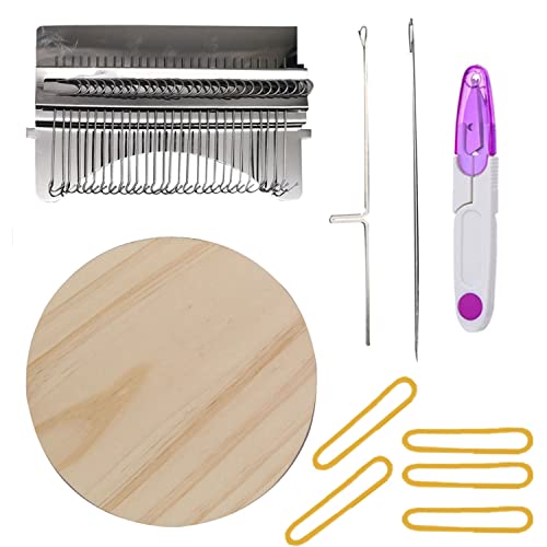 Stamping Loom Speedweve Typ Weave Tool, kleines Weben Loom Kit für Anfänger zum Flicken von Jeans, Reparaturlöchern, DIY auf Kleidung Socken (21 Haken) von RRigo