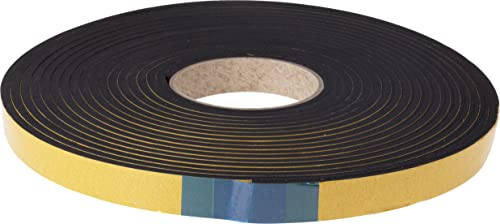 RS PRO EPDM Schaumstoff Klebeband, Schwarz, Stärke 5mm, 20mm x 10m, Packung a 10 Meter von RS PRO