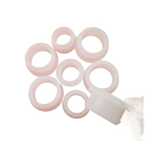 RSRSR Gummitüllen, 10 Stück, transparente Silikonkautschuk-Aufstecktüllen, Lochstopfen, 2–30 mm, Kabelstopfen, Wiprotect-Buchse/A24 mm (Loch 19 mm)(A12Mm(Hole9Mm)) von RSRSR