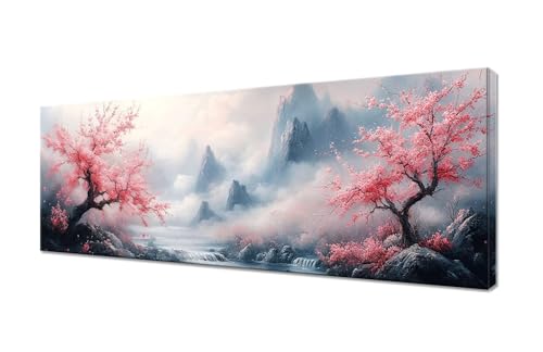 Diamond Painting Erwachsene Groß XXL 100x40cm, 5D Diamond Painting Wunderland Diamant Painting Bilder Berg Diamond Painting Kinder, DIY Full Drill Diamant Malerei Stickerei Set, Deko Wohnzimmer R1-4 von RSZYUUNG