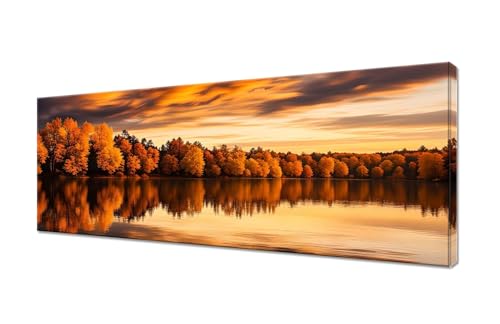 Diamond Painting Erwachsene Groß XXL 125x50cm, 5D Diamond Painting Herbst Diamant Painting Bilder Baum (1) Diamond Painting Kinder, DIY Full Drill Diamant Malerei Stickerei Set, Deko Wohnzimmer R1-596 von RSZYUUNG