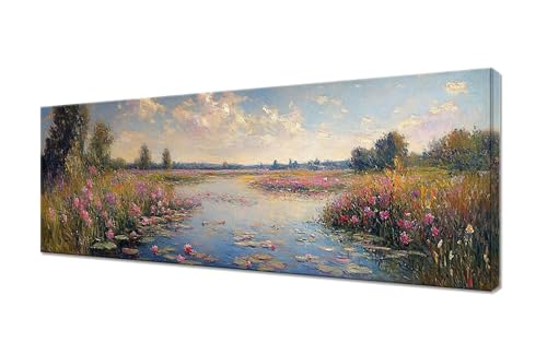 Diamond Painting Erwachsene Groß XXL 125x50cm,5D Diamond Painting See Diamant Painting Bilder Anlage Diamond Painting Kinder,DIY Full Drill Diamant Malerei Stickerei Set,Deko Wohnzimmer Geschenk R1-2 von RSZYUUNG