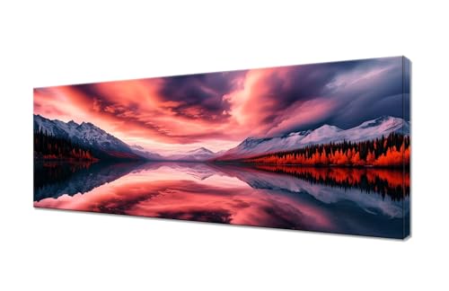 Diamond Painting Erwachsene Groß XXL 225x90cm,5D Diamond Painting Landschaft Diamant Painting Bilder See (1) Diamond Painting Kinder,DIY Full Drill Diamant Malerei Stickerei Set,Deko Wohnzimmer R1-580 von RSZYUUNG