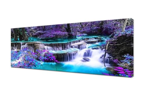 Diamond Painting Landschaft Diamant Painting Bilder Wasserfall Diamond Painting Erwachsene Kinder, Malen nach Zahlen Diamant Anfänger, DIY Mosaikherstellung Bastelset für Zimmer Deko, 250x100cm R1-55 von RSZYUUNG