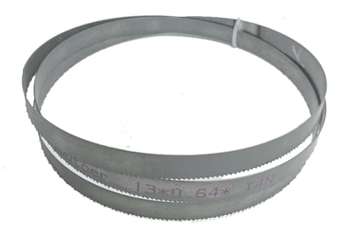 1 Stück M42 Bimetall 1/2 Zoll Bandsägeblätter. 1140 1400 1425 1790 2240 x 13 mm mit 6, 14 Tpi Bandsägeblatt for Schneiden von Hartholz, Aluminium(10-14Tpi,Length 1300mm) von RTKYYZ