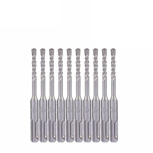 10 Stück 4 5 5,5 6 6,5 mm Elektrohammer SDS Plus Bohrer Set 110 mm Beton Wand Ziegel Block Mauerwerk Lochsäge Bohren(4x110mm 10pcs) von RTKYYZ