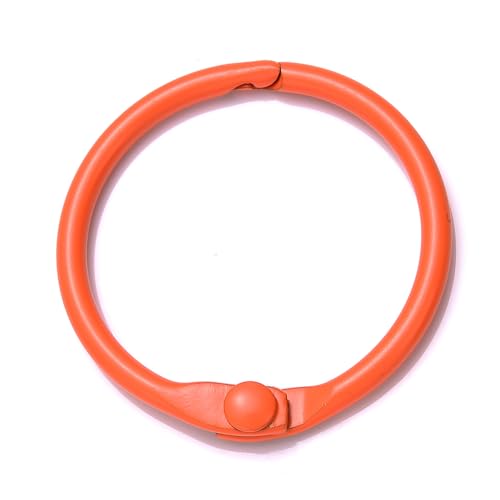 10 Stück Bunter Metalllegierung Kartenring Schlüsselanhänger Biegering DIY O-förmiger Schlüsselanhänger zur Schmuckherstellung DIY Zubehör 25 30 41 mm(Orange,25mm) von RTKYYZ