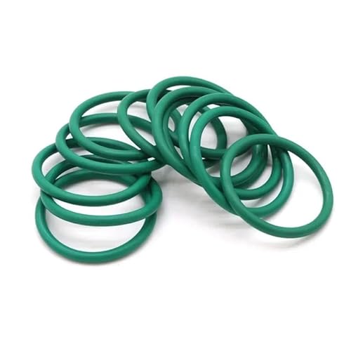 10 Stück grüner O-Ring CS3.5mm OD10~155mm Dichtung Isolierung ölbeständig Hochtemperaturbeständigkeit Fluorkautschuk(OD 130mm ID 123mm) von RTKYYZ