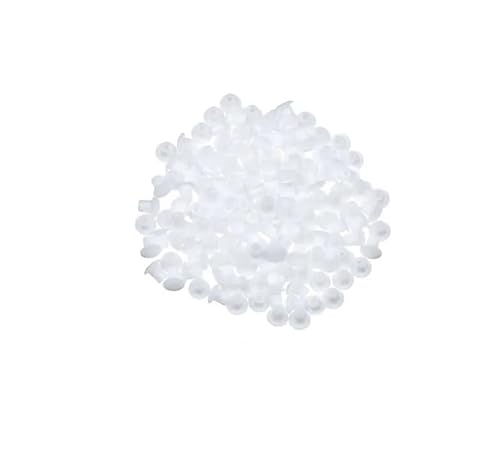 100 Stück 5 mm Möbel-Lochabdeckungen, Dekor, Kunststoff-Schraubverschluss, Schrank-Bohrloch, Staubstopfen, Tülle, Hardware-Beschlag(White) von RTKYYZ