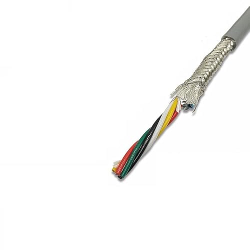 17AWG 2/3/4/5/6/7-12-adriges abgeschirmtes Schleppleinenkabel 5 m flexibler PVC-Draht TRVVP Biegefestigkeit korrosionsbeständiger Kupferdraht(10cores 17AWG 5M) von RTKYYZ