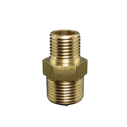 1PC Messing Rohr Hex Nippel Fitting Schnell Koppler Adapter 1/8 1/4 3/8 1/2 BSP Männlichen Zu Männlichen Gewinde Reduzierstück Wasser Öl Gas Stecker(DN8-DN15 BSP Best) von RTKYYZ