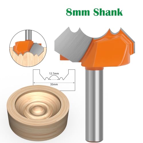 1pc 8mm Schaft Klassische Doppel Ball Flöte Holz Router Bit C3 Hartmetall Holzbearbeitung Gravur Cutter Werkzeuge von RTKYYZ