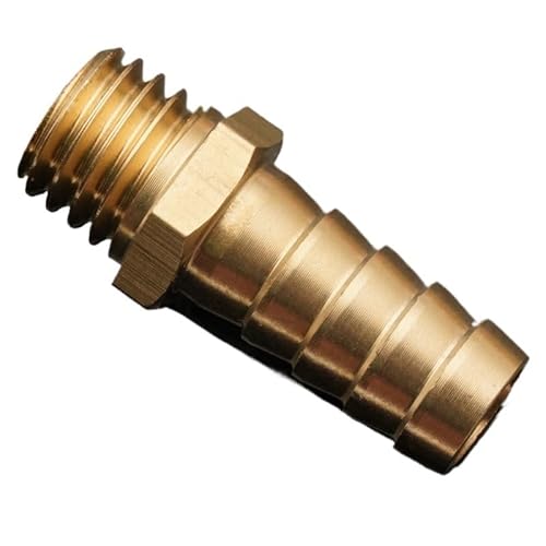 1pc Messing Rohr Fitting 6mm-16mm Schlauch Barb Schwanz M8 M10 M12 M14 Metrisches Außengewinde stecker Joint Kupfer Koppler Adapter(M12X1.25) von RTKYYZ