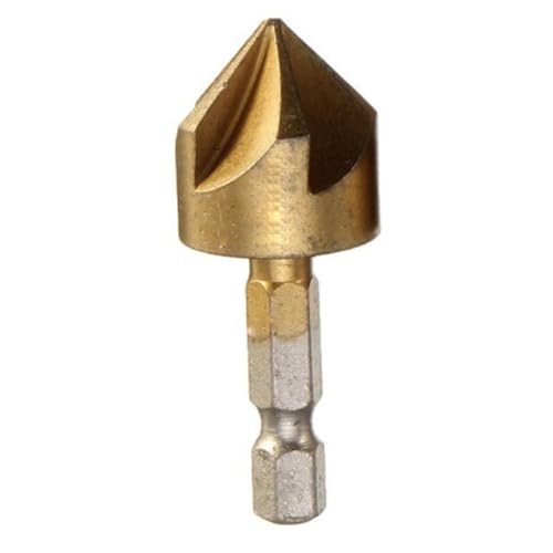 1pc Senker Bohrer 5 Flöte 90 Grad Senker Bohrer Holz Anfasen Cutter Fase for Holz Anfasen Werkzeug 6-19mm(19mm) von RTKYYZ