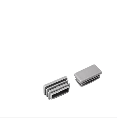 2/8 Stück graue, quadratische, runde Kunststoffrohrstopfen, rechteckige Endkappen, Möbelbeine, Staubschutz, Schutzpolster, Nivellierfüße(10x30mm,2 pcs) von RTKYYZ