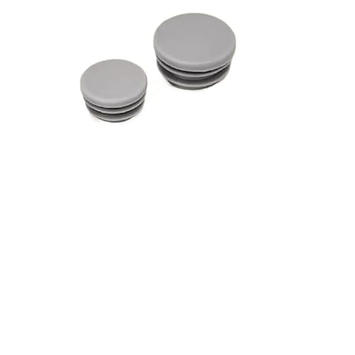 2/8 Stück graue, quadratische, runde Kunststoffrohrstopfen, rechteckige Endkappen, Möbelbeine, Staubschutz, Schutzpolster, Nivellierfüße(16mm,2 pcs) von RTKYYZ