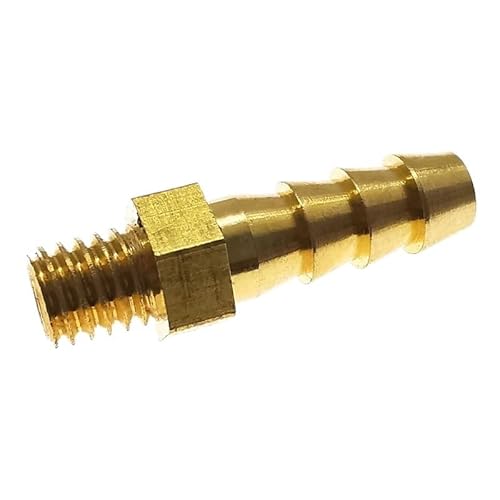 5 stücke M4 M5 M6 M8 Metrisches Außengewinde Auf 3mm 4mm 5mm 6mm 8mm Schlauchtülle OD Messing Stachelrohrverschraubung Koppler Stecker(M4x0.7 to 3mm) von RTKYYZ