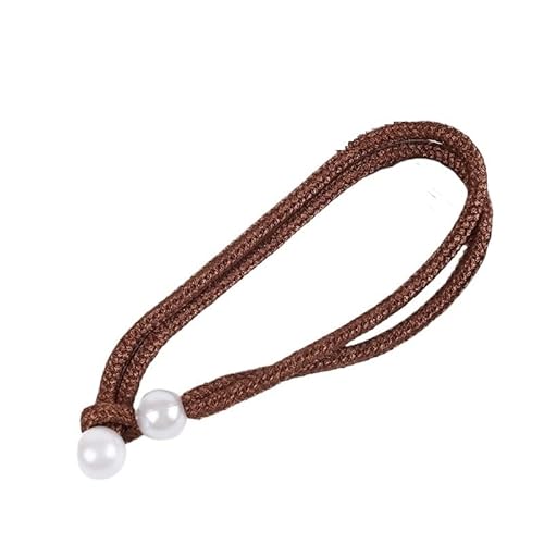 Neue 2/1PCS Kleine Perle Vorhang Clip Vorhang Halter Krawatte Zurück Schnalle Clips Hängen Ball Schnalle Krawatte Zurück vorhang Dekor Zubehör(Brown,1PC) von RTKYYZ