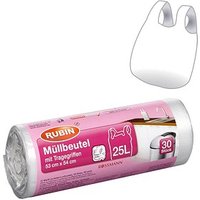 RUBIN Müllbeutel 25,0 l transparent, 30 St. von RUBIN