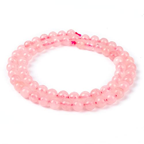 RUBY 62 Stück Naturstein Perlen Halbedelsteine Runde 6mm Edelstein Perlen, Perlen zum auffädeln für Armbänder Halsketten Schmuck Basteln (Naturstein Pulver Kristalle) von RUBY