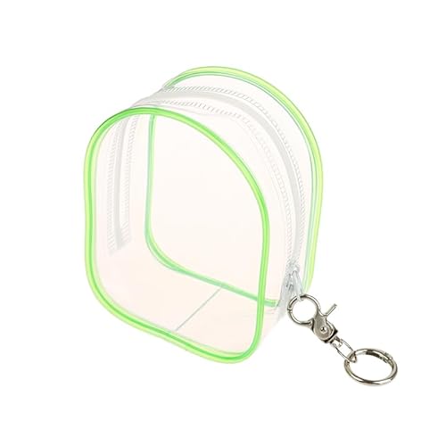 RUDFUZ 1 x transparente, staubdichte 10 cm Plüschpuppen-Aufbewahrungstasche, Mystery-Box, Schlüsselanhänger, Aufbewahrungstasche, PVC-Display-Tasche, niedliche Puppentasche von RUDFUZ