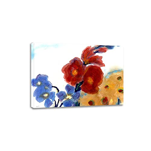 Wanddeko Wohnzimmer Emil Nolde Gemäldedrucke Berühmtes Ölgemälde Blumenstillleben Kunstdrucke auf Leinwand Leinwand Wand Bilder Bild Reproduktion Wanddekoration 50x70cm Ohne Rahmen von RUEKO