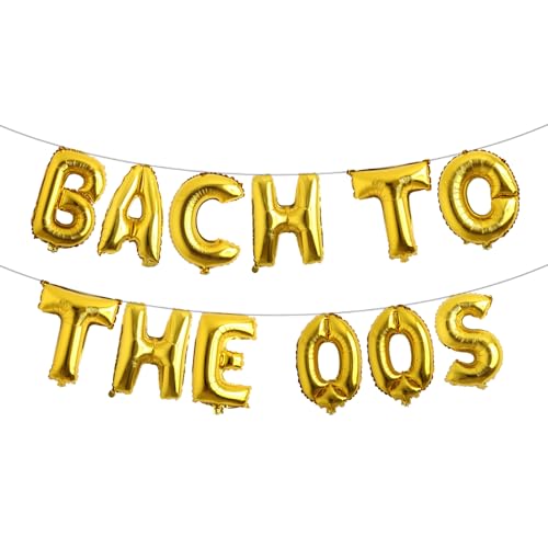 Bach to The 00s Bachelorette Dekorationen 2000er Jahre Party Dekorationen Anfang 2000er Jahre Thema Hintergrund Hip Hop Retro Throwback Y2K Party Dekor (BACH TO THE 00S Gold) von RUIANSI